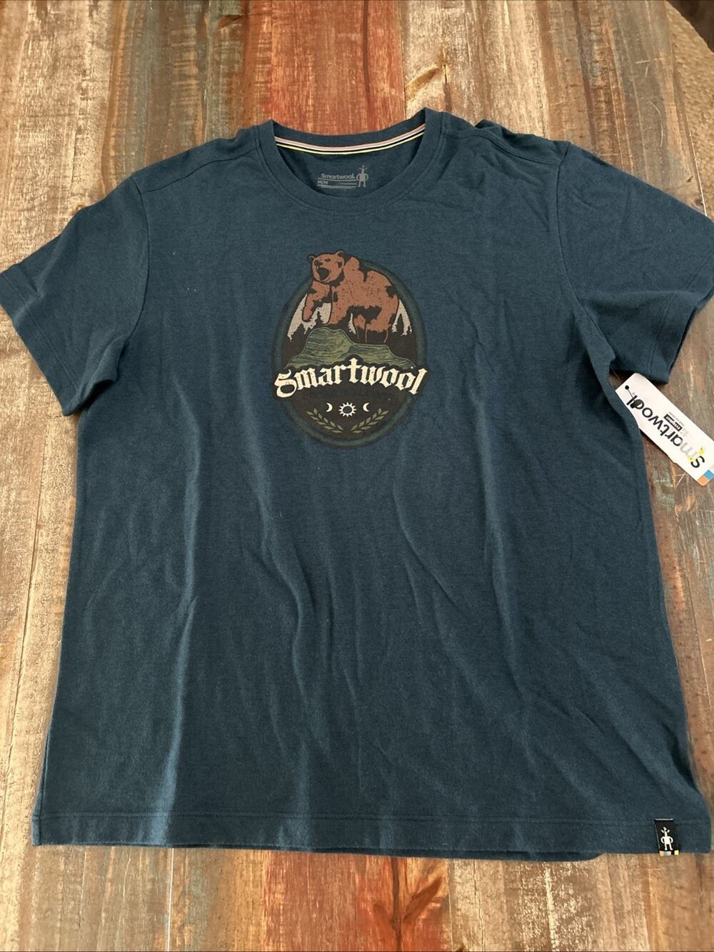 Smartwool Men’s Everyday Tee Size Medium Bear print